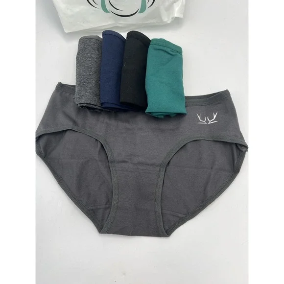 Puliou Womens Small Pack of 5 Underwear Cotton Blend NiP - Picture 4 of 5